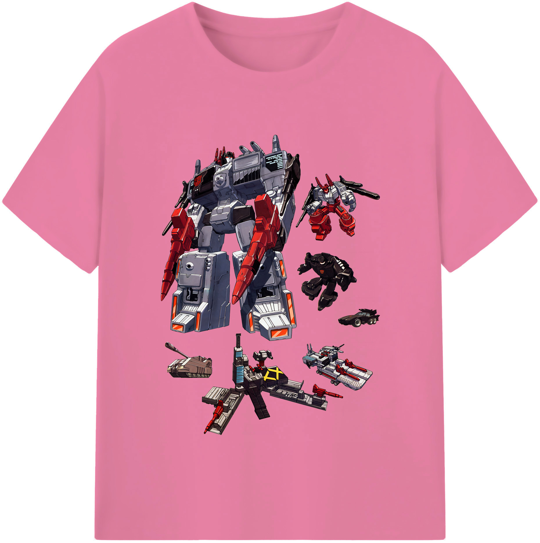 （画像用） Transformers トランスフォーマー 綿100％半袖Tシャツ（フロントプリント）